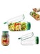 Side-Opening Salad Mason Jar &acirc;&euro;&ldquo; Leak-Proof Dressing Container with Integrated Lid &amp; Bowl, Reusable Portable Lunch Box for Office, Picnic &amp; Travel
