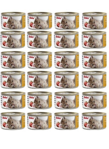 Pack of 24 Bioline Cat Tuna Can 85g[Flavor - Tuna + Chicken]