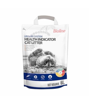 Bioline Urinary System Health Indicator Cat Litter 6L[Volume - 6L]