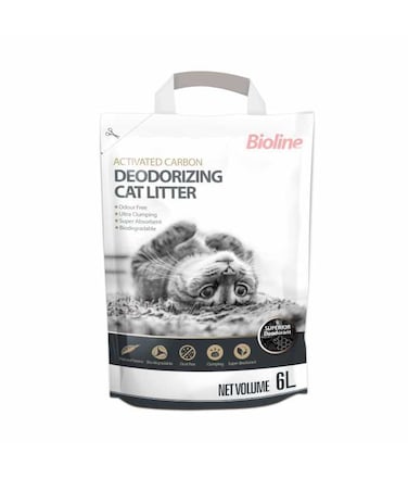 Bioline Deodorizing Cat Litter 6L[Volume - 6L]