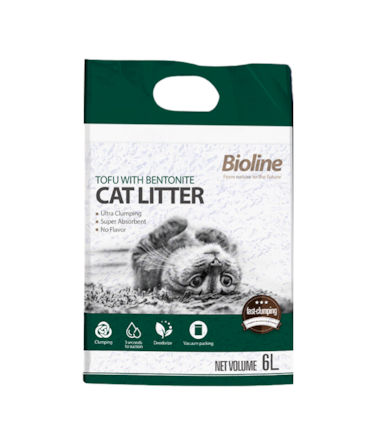 Bioline Tofu with Bentonite Cat Litter 6L