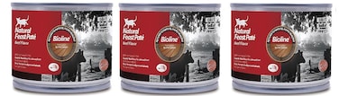 Pack of 3 Bioline Natural Feast Pate Cat Can Beef Flavor 170g