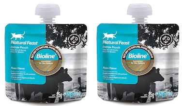 Pack of 2 Bioline Natural Feast Entree&nbsp;Pouch Tuna Flavor 85g+15g