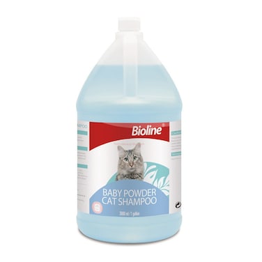 3.8L Bioline Baby Powder Shampoo for Cats