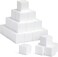 CRAFT MAGIC 36-Pack 2&times;2&times;2 Inch Foam Cubes &ndash; Polystyrene Square Blocks for DIY Crafts, Modelling, School Projects and Art Decorations