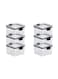 Set of 6 pieces 460ML Airtight Food Storage with Lid, Double Sealed Thick storage Jar, Leak Proof, Easy to Clean, BPA Free, Kitchen and Other Storage