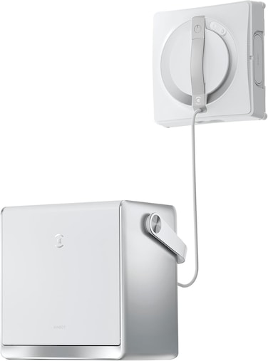 ECOVACS Winbot W2 Omni Portable Window Clean Robot, Intelligent with Three-Nozzle Wide-Angle Spray Technology, Win SLAM 4.0 Path Planning, 5500Pa Suction Power