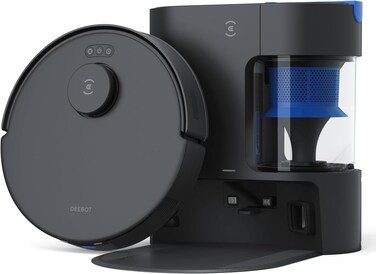 ECOVACS (N8+ Upgrade) DEEBOT N20 Plus Robot Vacuum Cleaner And Mop, 8000Pa Strong Suction, 7-Week Dust Storage, Bagless Dust Bin,PureCyclone Tech, ZeroTangle Brush, 300 Minutes Runtime