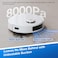 ECOVACS DEEBOT N20 PRO Robot Vacuum and Mop,with Bagless Self Emptying Station, 8000Pa Suction,OZMO Pro 2.0 Vibrating Mopping System,  WHITE