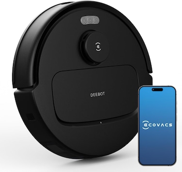 ECOVACS Deebot N20e Robot Vacuum Cleaner with Mop, 10000Pa Strongest Suction Robotic Vacuum, Anti-Hair Tangle, 350 Minutes Runtime, 20 mm Door Threshold Climbing, TrueMapping Intelligent Path Planning