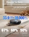ECOVACS DEEBOT T90 Omni Robot Vacuum and Mop, 30,000Pa Suction, Instant Self-Cleaning OZMO Roller Mop, TruEdge Deep Edge Cleaning, ZeroTangle, Hot Water Wash &amp; 145&deg;F Air Dry, AI Obstacle Avoidance, Black