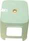Durable Plastic Stool for Home, Kitchen, Bathroom, and Outdoor Use &ndash; Lightweight, Stackable, and Heavy-Duty Multipurpose Seating for Adults and Kids &ndash; Non-Slip Base and Ergonomic Design (Light Green)