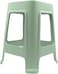 Durable Plastic Stool for Home, Kitchen, Bathroom, and Outdoor Use &ndash; Lightweight, Stackable, and Heavy-Duty Multipurpose Seating for Adults and Kids &ndash; Non-Slip Base and Ergonomic Design (Light Green)