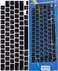 US Layout Arabic English Silicone Keyboard Cover Skin for 2023/2022 MacBook Air 13.6/15.3" A2941/A2681, 2023/2022 MacBook Pro 14" Model A2442/A2779 M1 &amp; MacBook Pro 16" Model A2485/A2780 M1, Black