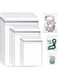 Jewelry Bag, Self Seal Plastic Zipper Bag, Clear PVC Rings Earrings Packing Storage Pouch, Jewelry Transparent Lock Bags for Holding Jewelries, 2 x 2.8 inch, 2.8 x 4 inch, 3.5 x 5 inch (80Pieces)