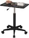 Desk Mobile Table for Sofa, Bedside, and Office &ndash; Adjustable Height Laptop &amp; Worktable for Home Office, Standing &amp; Sitting Use" Black