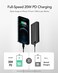 50000mAh Power Bank, 22.5w PD/QC3.0 Portable Charger High Capacity Fast Charging USB C Battery Pack with Cables &amp; LED Display and 3 gear Strong Flashlights &amp; Compass for Outdoors