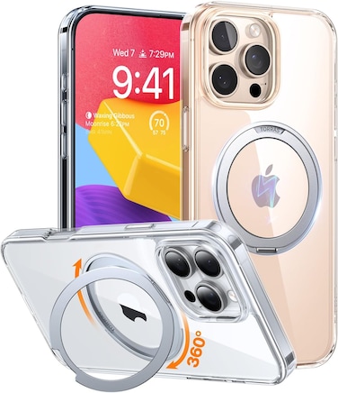 Torras Ostand Pro Series (X00FX1465) Case For 6.3" iPhone 16 Pro Clear