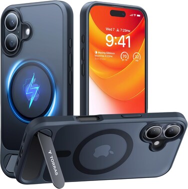 Torras Pstand Series (X00FX1484) Case For 6.1'' iPhone 16 Black
