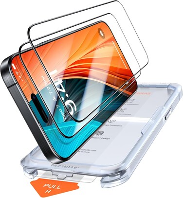 Torras Screen Protector Install Master Series (X00FX1548) For 6.3" iPhone 16 Pro Clear