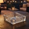 Cuisine Art Soda-Lime Glass 3 Inch Square Glass Ashtray Transparent   Heavy Clear Glass Ash Tray for Home Office Hotel Caf&eacute;   Durable Tabletop Smoking Accessory