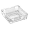Cuisine Art Soda-Lime Glass 3 Inch Square Glass Ashtray Transparent   Heavy Clear Glass Ash Tray for Home Office Hotel Caf&eacute;   Durable Tabletop Smoking Accessory