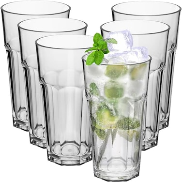 Cuisine Art Stackble Glass, 345ml, Transparent, 6 Pieces