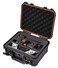 Tactix 320084, IP65 Rated Accessory Tool Box,Heavy Duty Weatherproof Protective Tool Case With Foam Inside- Medium, Black