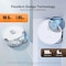 Roborock Qrevo Master Robot Vacuum, 10000Pa Suction, Multifunctional Dock 3.0, Hot Water Mop Washing&amp;Warm Air Drying, Dual Spinning Mops, Video Call &amp; Cruise, FlexiArm Side Brush&amp;Mop, White