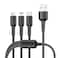 Yesido  CA41 Data Cable USB  To Micro Type -C Lighting Mobile Phone Charging  3 in USB Cable