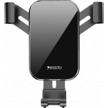 Yesido C87 Car Vent Phone Holder,  Universal One Touch Compatible For iPhone Xs X XR 6S- Black