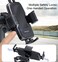 Yesido C127 Touch Lock Bike Motorcycle Mount Holder for Mobile Phones,  Black