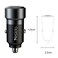 Yesido Y55 With Double Type-C/USB-C Port Line Car Charger QC3.0+PD30W Type-C/USB-C+USB Dual Port Quick Charge(Black)