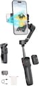 hohem iSteady V3 Gimbal Stabilizer for Smartphone, AI Tracker Fill Light,Detached Remote,Built-in Tripod Extension Rod,2024 Upgraded 3-Axis Phone Gimbal Foldable Stabilizer for iPhone Android(Black)
