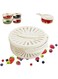 Drain Basket New Multifunctional Fruit and Vegetable Washing ,Portable Refrigerator Fresh-Keeping Storage Box with Cover, Thick Double-Layer Washing Basin with Handle for Picnic
