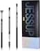 Jessup Brow Brush Set 3Pcs Professional Make Up Brushes Set Premium Black Silver T326