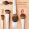 Jessup Vegan Makeup Brushes Set Professional Eco-friendly Synthetic Powder Foundation Highlight Concealer Eyeshadow Blending Eyebrow Liner Spoolie Brush Set Light Grey 14pcs T329