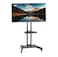 Kaloc Mobile TV Stand for 32"-65" TVs up to 50 kg, VESA 600x400mm, 90&deg; Rotation for Portrait and Landscape Modes, Equipment Shelf, TV StandLockable Wheels   KLC-L65-X