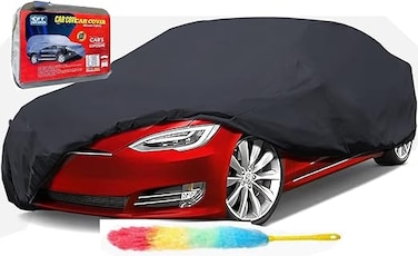 Car Cover for UV Protection Full Covers PVC &amp; Cotton Fabric Tight Taffeta smooth (SEDAN, XL, 210''X 70''X 48'') With Duster