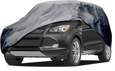 SUV Van Cover - Universal Fit, Non Woven, Grey Fits up to 200") - See Vehicle Size-Chart - Car Covers