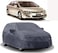 Grey Car Body Cover for Honda Civic(Triple Stitched,Mirror Pockets,UV Resistant,Dustproof)(Models-2006, 2007, 2008, 2009, 2010, 2011, 2012, 2013, 2014)