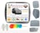 Sedan with Sunshades, XXL 220''x 80''x 48&rdquo; Sun UV Protection with Multi Layers in All Weather Waterproof Windproof Dustproof, Outdoor Car Cover