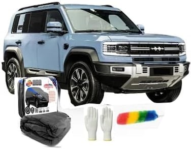 Premium 6 Layers Waterproof Car Cover for 2007-2025 BYD Leopard 5 All-Weather Protection with Driver Door Zipper