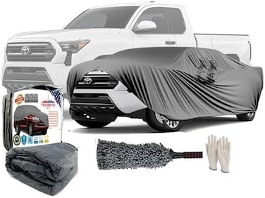 Premium Waterproof Car Cover forTOYOTOA TACOMA 2025 All-Weather Protection with Driver Door Zipper