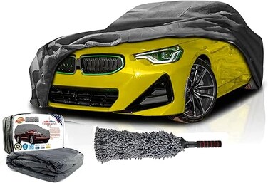 Waterproof Car Cover for i3 (2013-2025 Models) - 6 Layer All Weather Outdoor Protection with Zipper Door - Heavy Duty Snow, Rain, Dust, Hail, UV Shield
