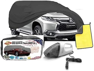 Car Body Cover Kit with Car Vacuum Cleaner and Microfiber Cloth Pajero sport