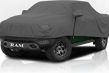 Car Covers Waterproof All Weather Car Cover Replace for Dodge RAM TRX Car Cover, 6 Layers Custom-Fit Outdoor Full Car Covers with Zipper Door for Snow Rain Dust Hail Protection