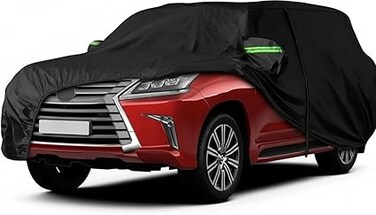 Waterproof Car Cover Replace for 2008-2025 Lexus LX/Toyota Land Cruiser Car Cover, 6 Layers All Weather Car Covers with Zipper Door &amp; Windproof Bands for Snow Rain Dust Hail Protection