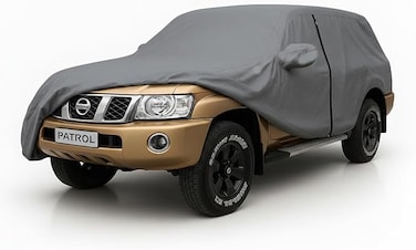Multi Layer Luxury SUV Car Cover for 4 Door [Nissan Patrol] Y61 Car Cover (1998&ndash;2026) &ndash; Waterproof, Windproof, UV-Resistant All-Weather Indoor/Outdoor Protection y61 Cover Super Safari Cover