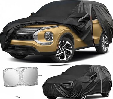 Car Covers for Automobiles, Full Exterior Covers for Mitsubishi Outlander 2013-2025, Cover Waterproof All Weather with Door Zipper/